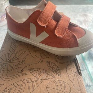 Veja Orange Velcro Sneakers Retro-Inspired Casual